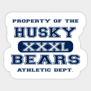 Property of Husky Bears Sticker